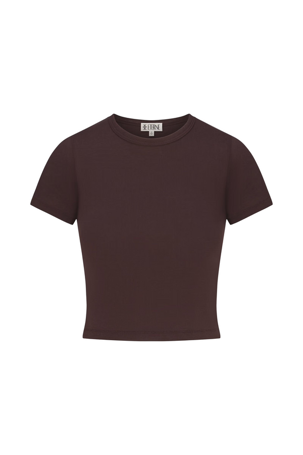Short Sleeve Baby Tee - Espresso