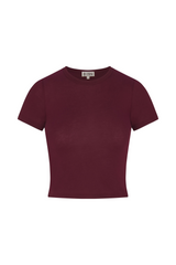Short Sleeve Baby Tee - Oxblood