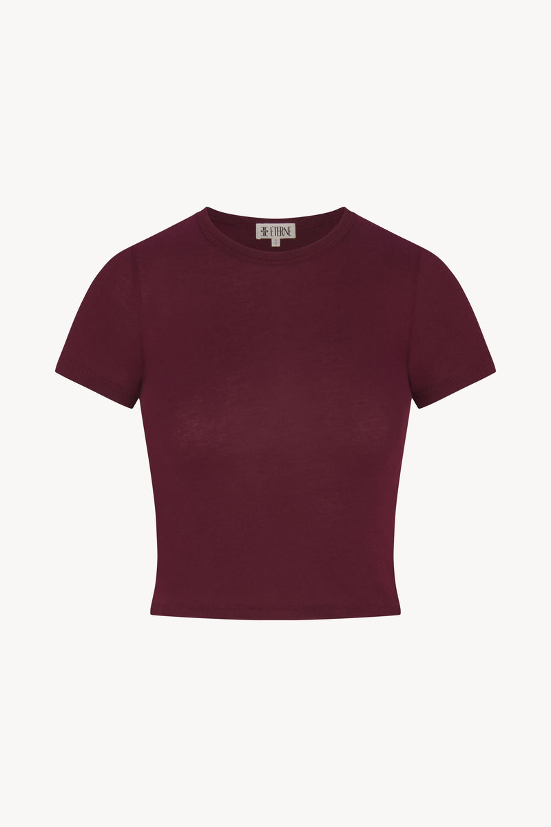 Short Sleeve Baby Tee - Oxblood