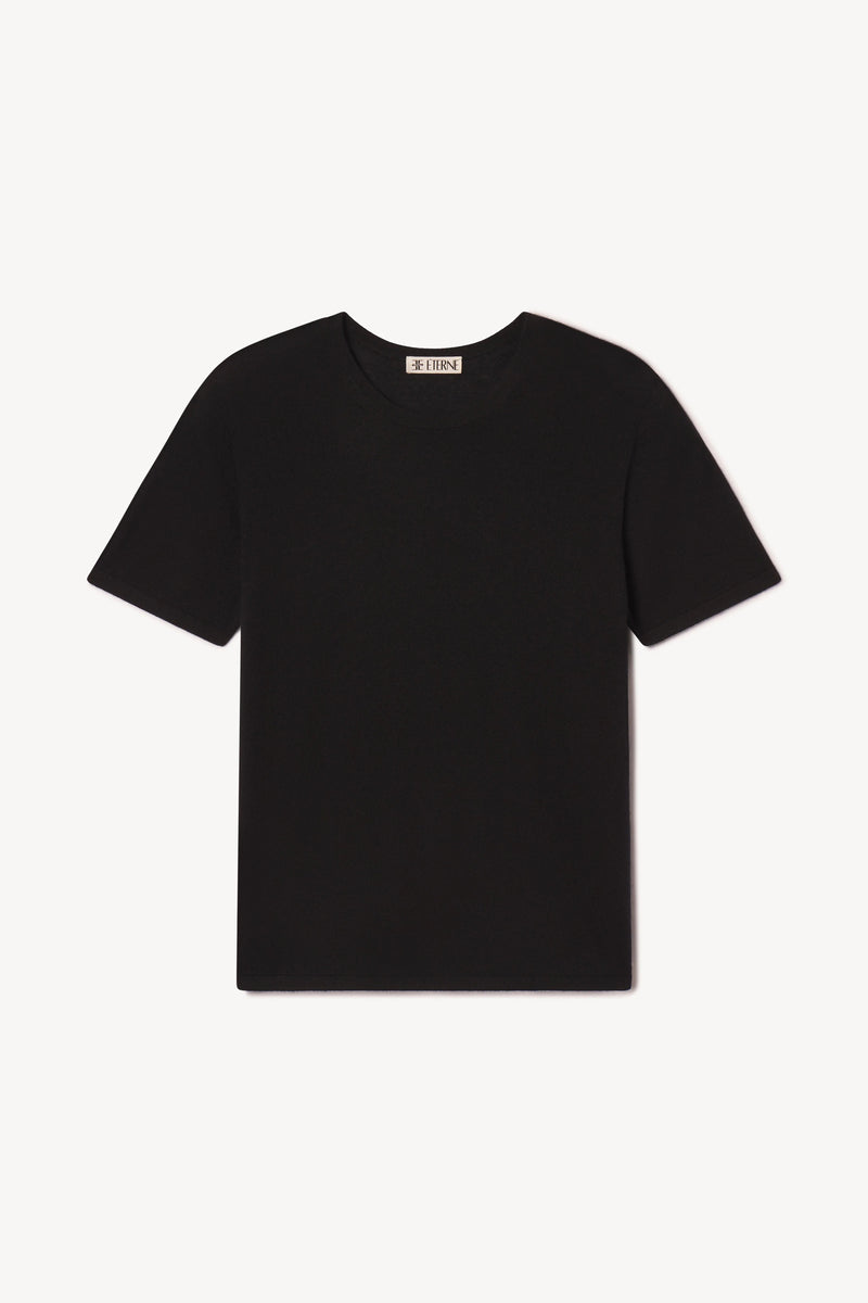 Short Sleeve Boyfriend T-Shirt - Black