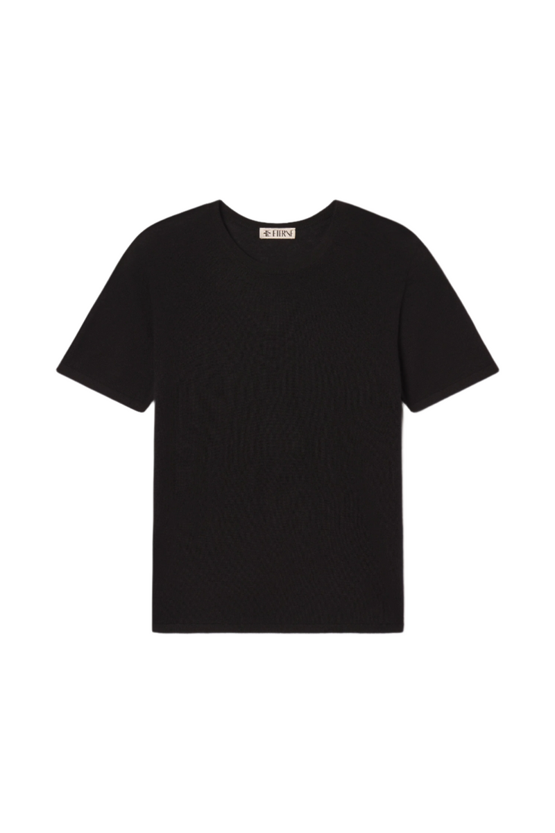 Short Sleeve Boyfriend T-Shirt - Black