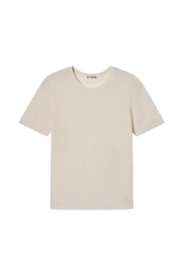 Short Sleeve Boyfriend T-Shirt - Bone