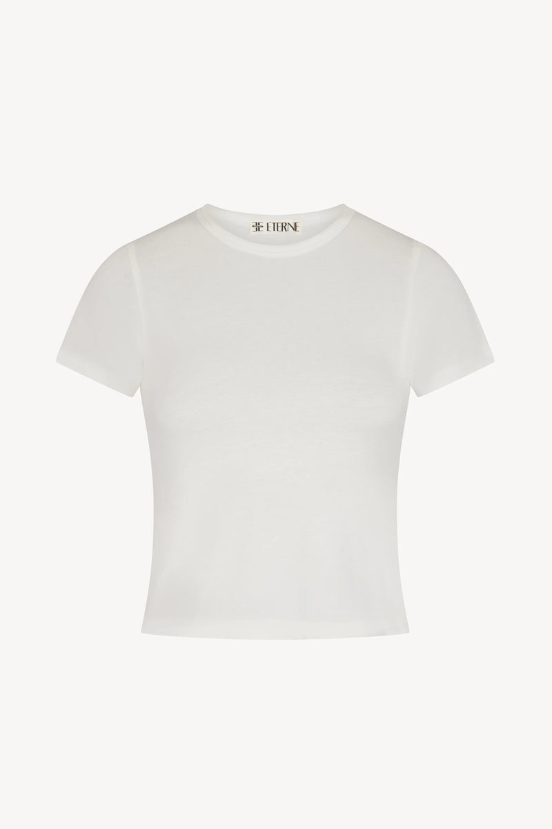Short Sleeve Baby Tee - Ivory