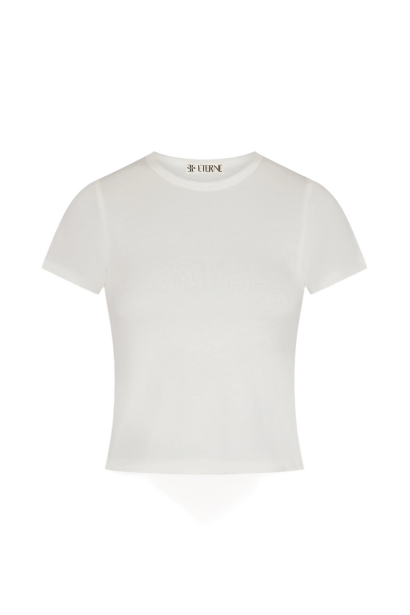 Short Sleeve Baby Tee - Ivory
