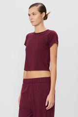 Short Sleeve Baby Tee - Oxblood