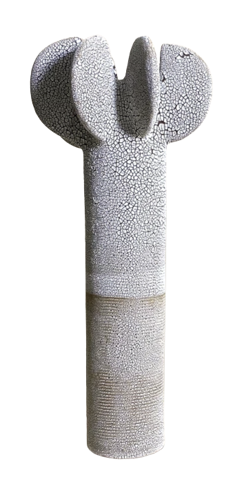 Cloud Vase #3 - Crackled White - BLVD
