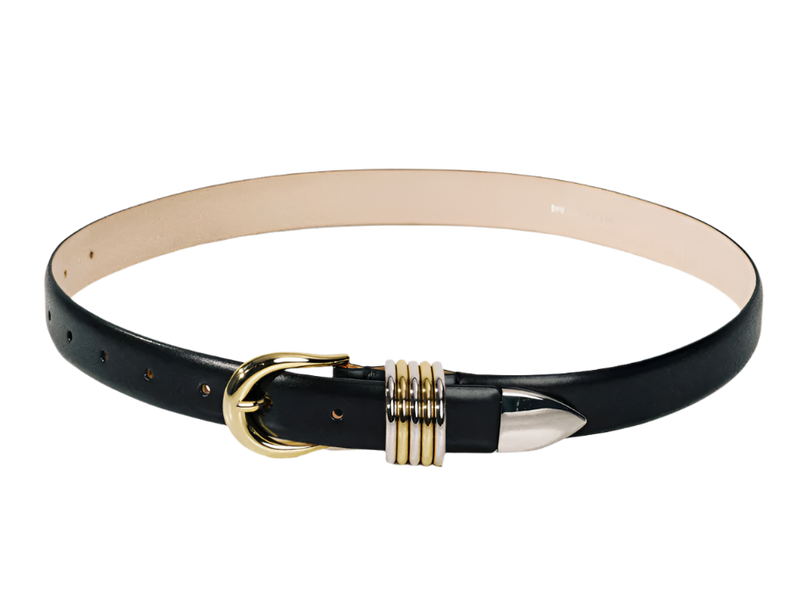 Hollyhock Mixed Metal - Black / Silver & Gold