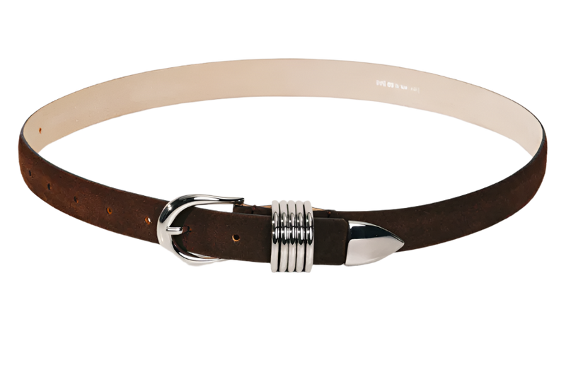 Hollyhock Suede - Chocolate / Silver