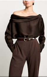 Hollyhock Croco - Dark Chocolate / Silver