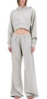 Wide Sweat Pant - Abbey Stone