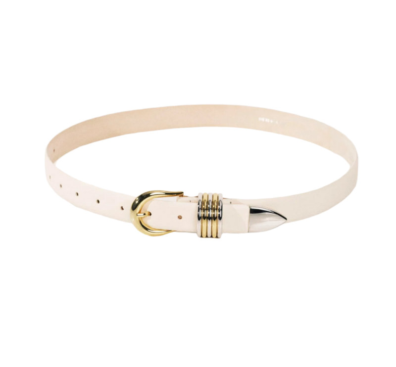 Hollyhock Mixed Metal - Ivory / Silver & Gold