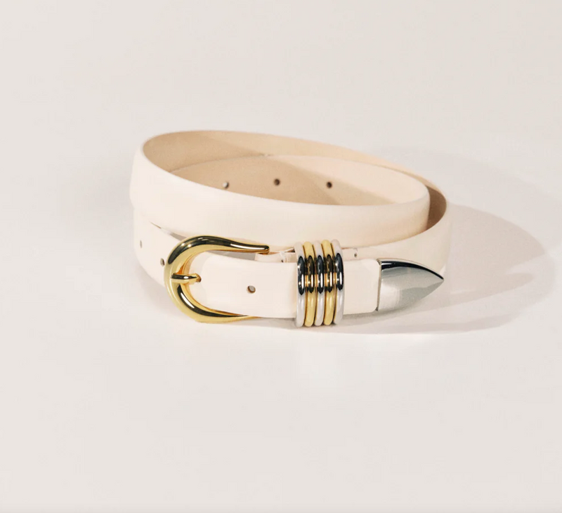 Hollyhock Mixed Metal - Ivory / Silver & Gold