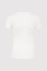 Second Skin Knit Tee - White