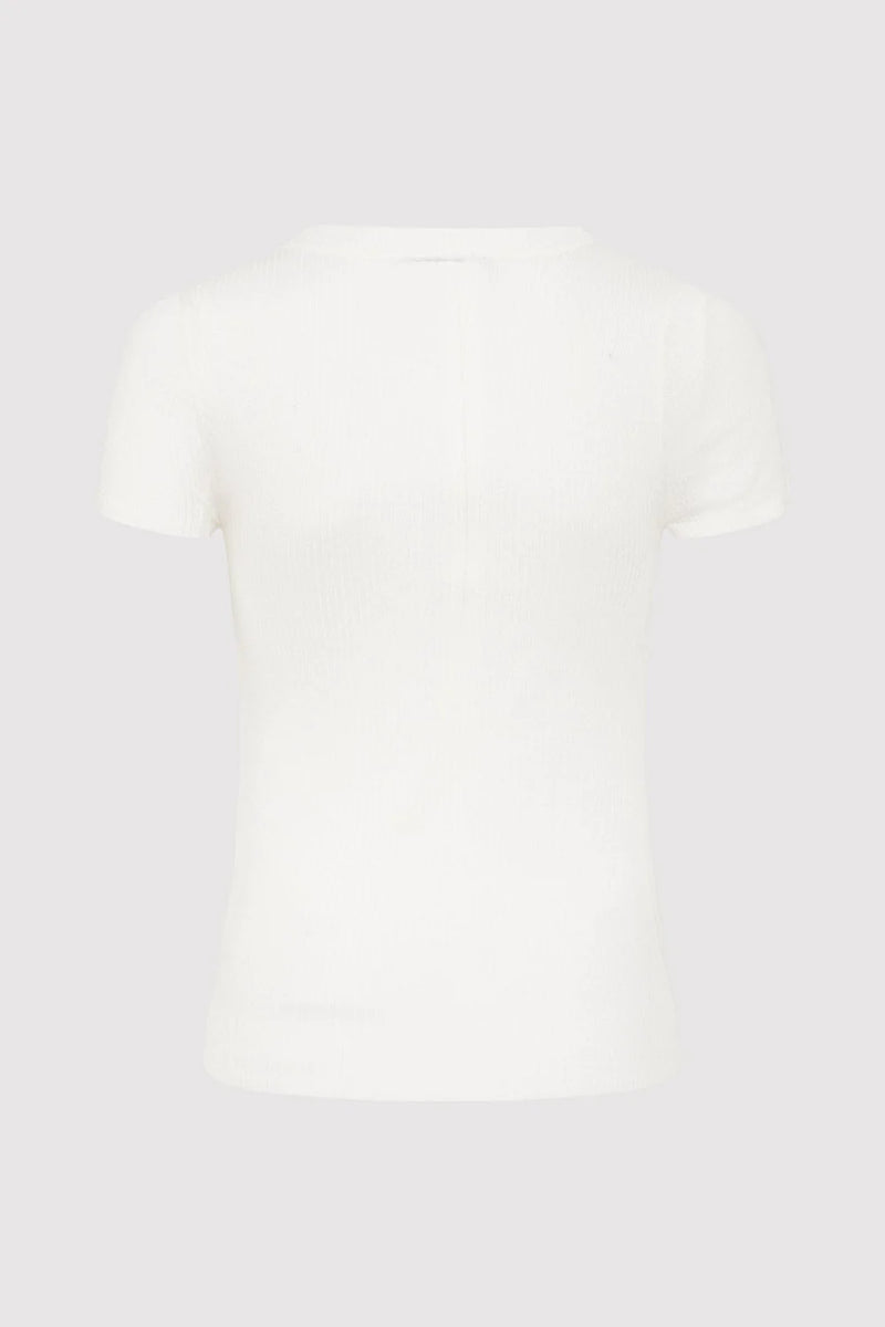 Second Skin Knit Tee - White