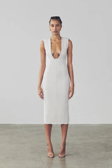 Aliya Dress - Bone - BLVD
