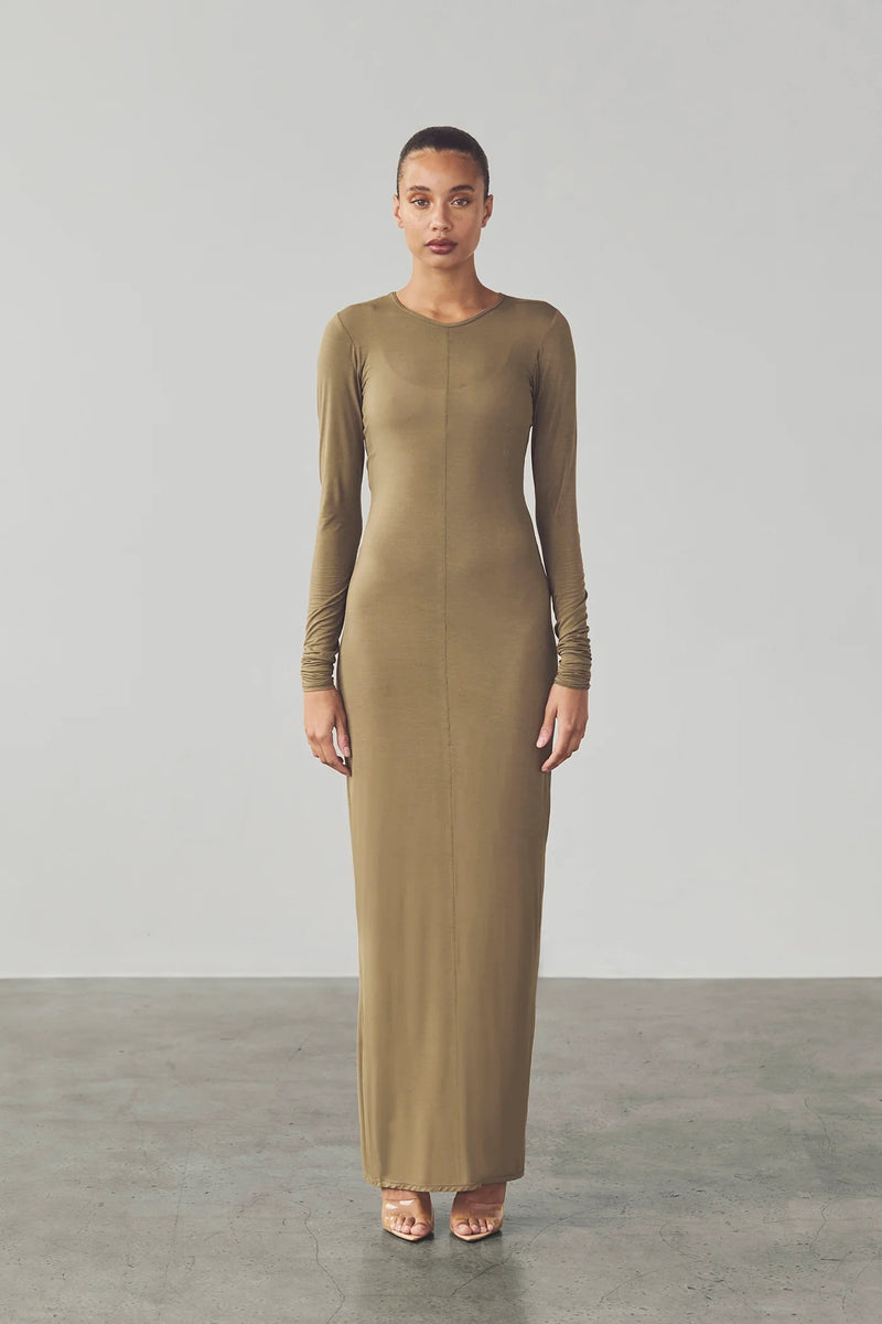 Carmen Maxi Dress - Olive
