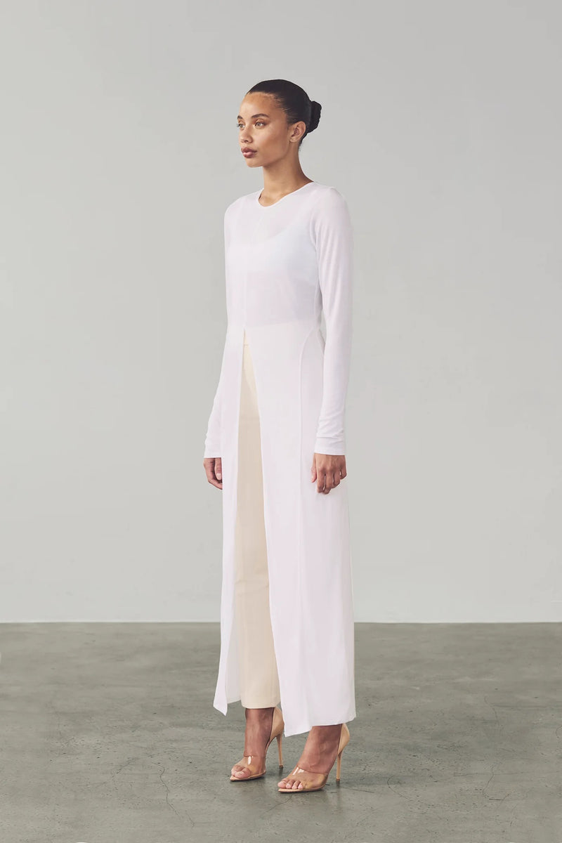Alina Shirt Dress - White