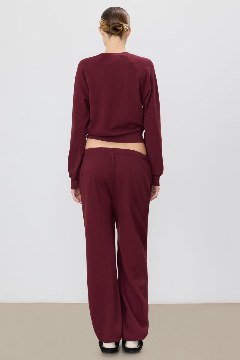 Vinny Pocket Sweatpant - Oxblood