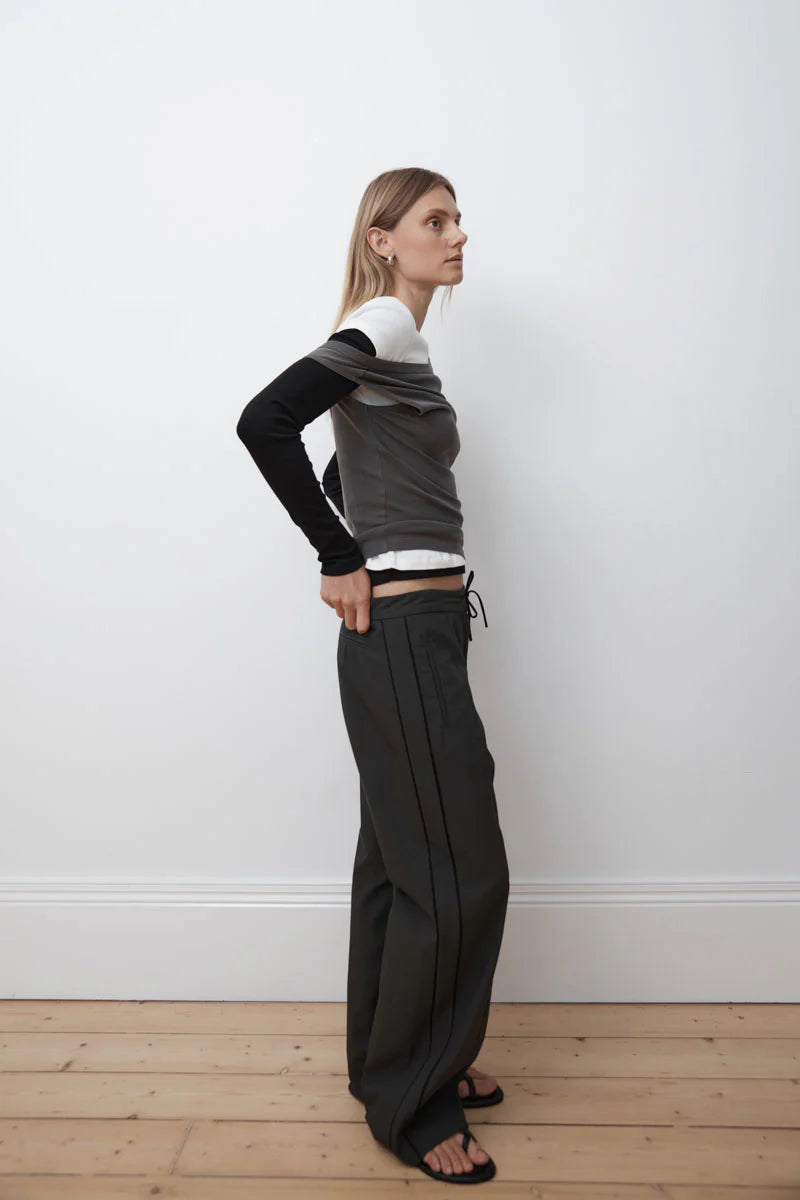 Tailored Track Pants - Black Olive