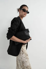 Silk Wrap Tie Skirt - Atlas