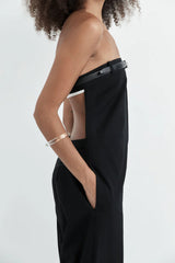Deconstructed Tailored Jumpsuit - Black