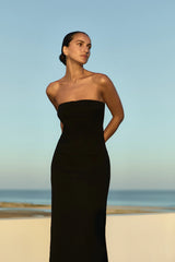 Strapless Midi Dress - Marine - BLVD