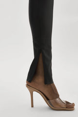 Tulia Leather Leggings - Black