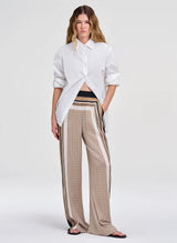 Tyler Pant - Black/Caramel Dotted