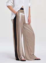 Tyler Pant - Black/Caramel Dotted