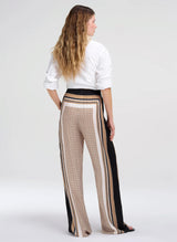 Tyler Pant - Black/Caramel Dotted
