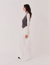 Como Rib Vest - Grey