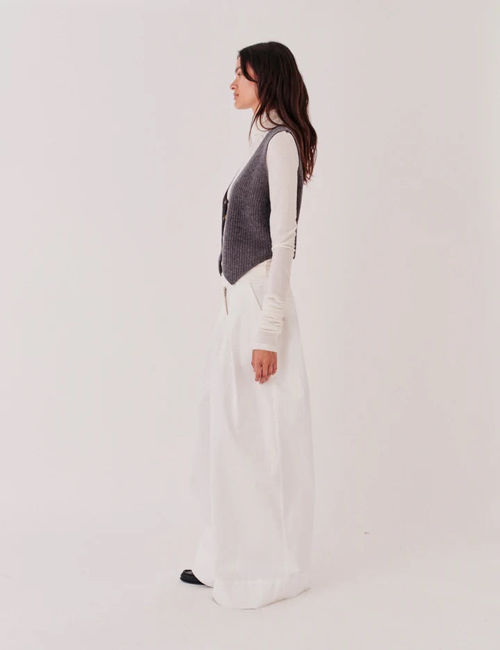 Como Rib Vest - Grey