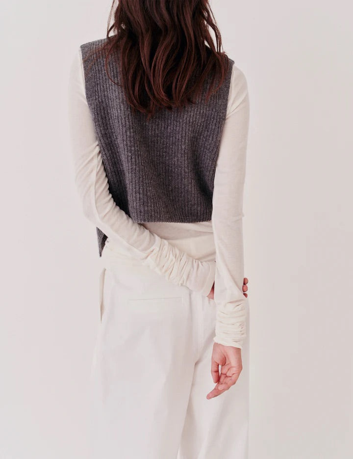 Como Rib Vest - Grey