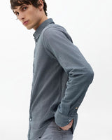 Tomlin Stretch Cotton Dobby Shirt - Sky Blue