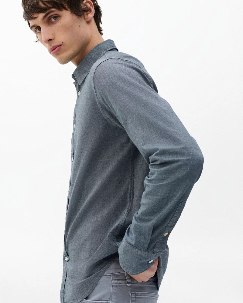 Tomlin Stretch Cotton Dobby Shirt - Sky Blue