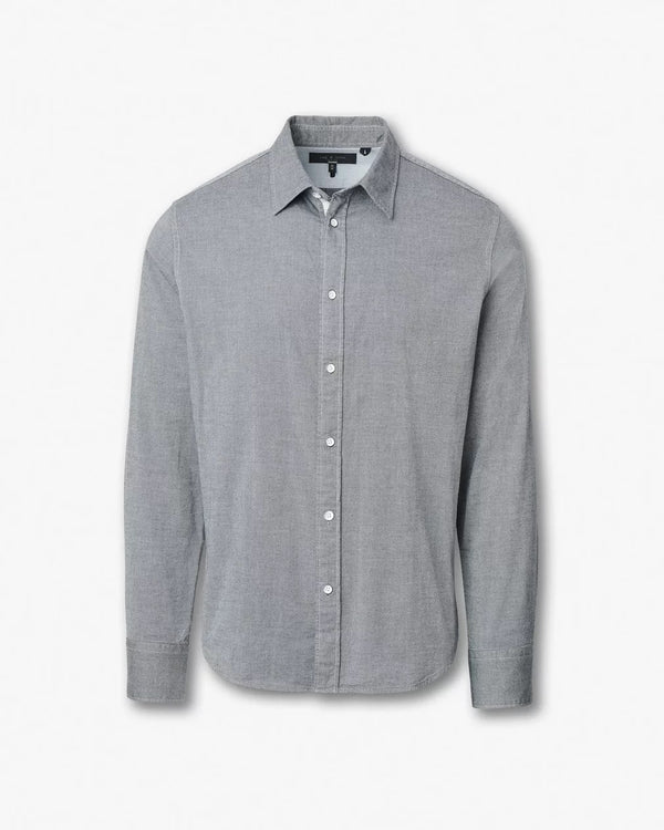 Tomlin Stretch Cotton Dobby Shirt - Sky Blue