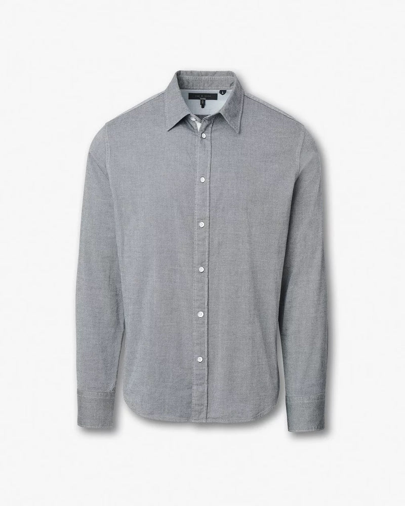 Tomlin Stretch Cotton Dobby Shirt - Sky Blue