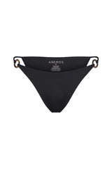 Tortoise Ring Bikini Bottom - Black