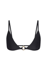 Tortoise Ring Bikini Top - Black