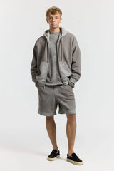 Boston Zip Hoodie - Vintage Cement