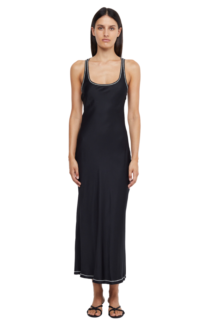 Emery Backless Maxi Dress - Black