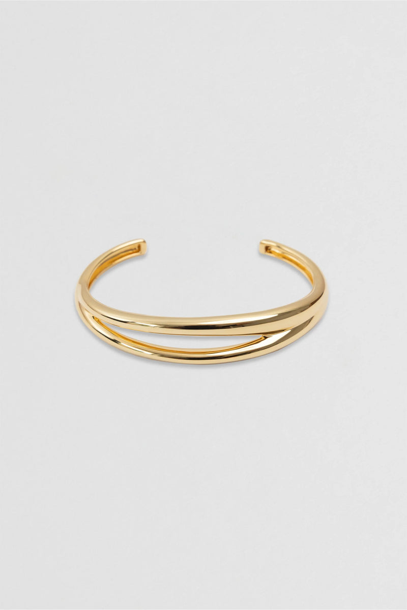 Via Wrist Cuff - Gold