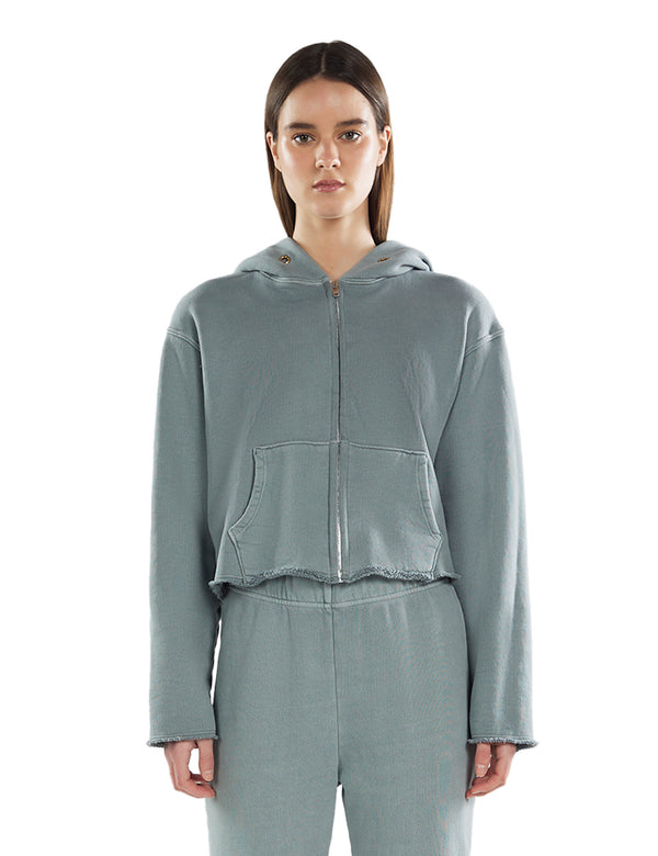 Rosa Zip Hoodie - Slate