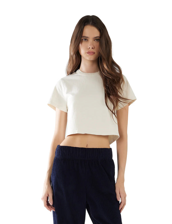 Daria Crop Tee - Ivory