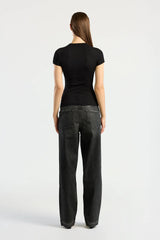 Verona Tee - Jet Black