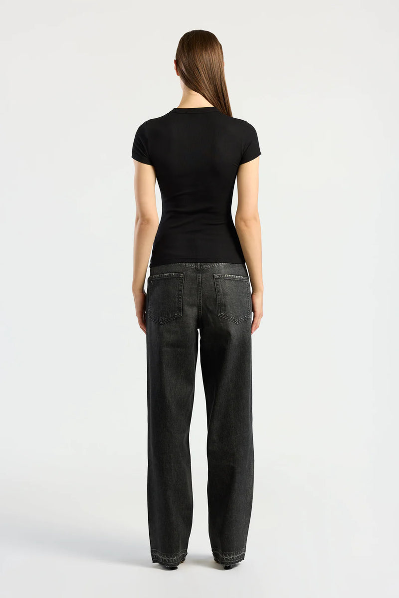 Verona Tee - Jet Black