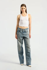 Verona Crop Tank - White