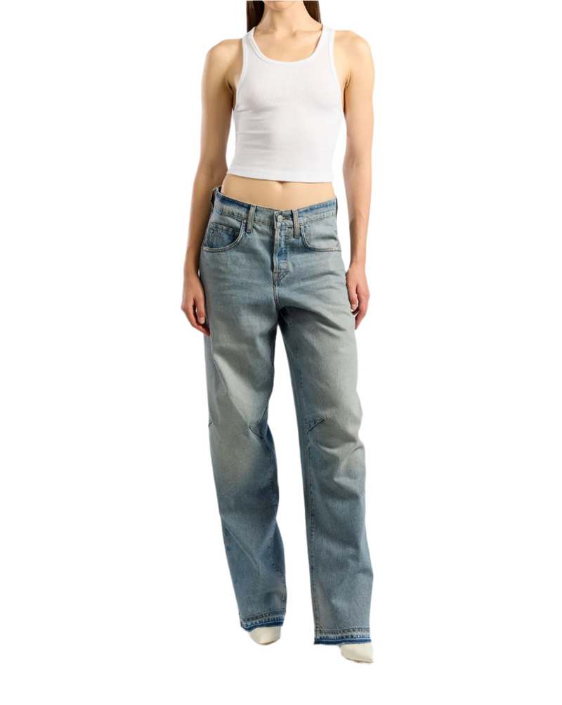 Verona Crop Tank - White