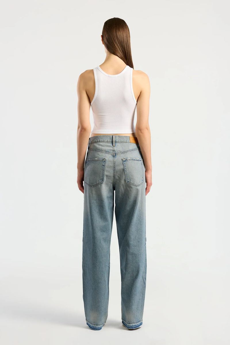 Verona Crop Tank - White
