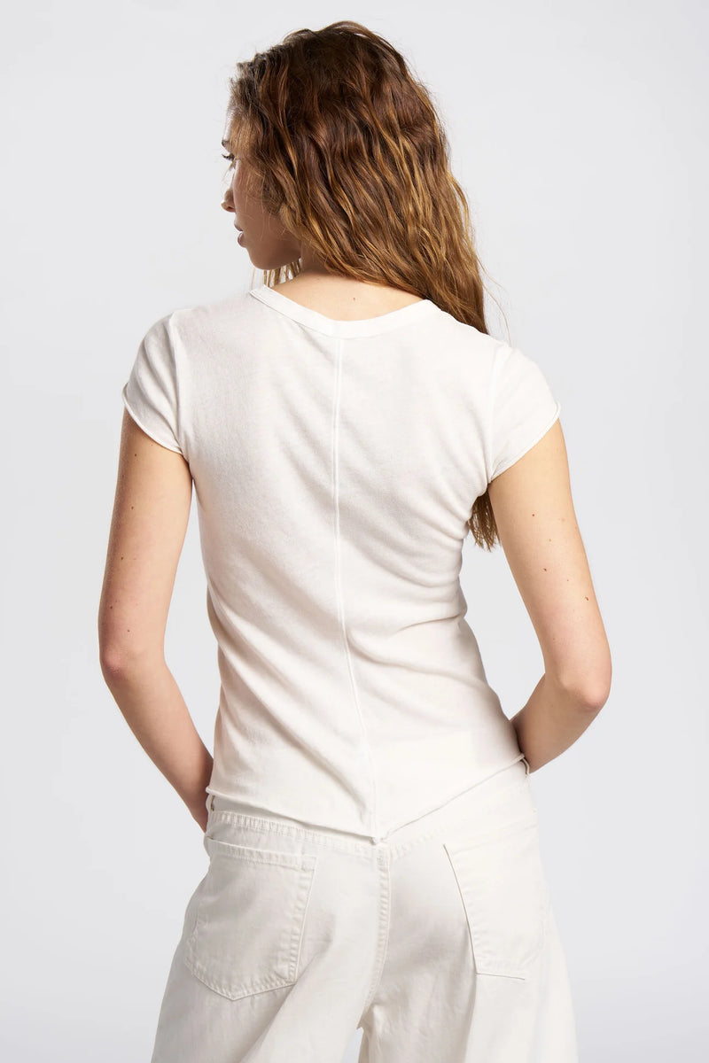 Marbella Cap Sleeve Tee - Bone
